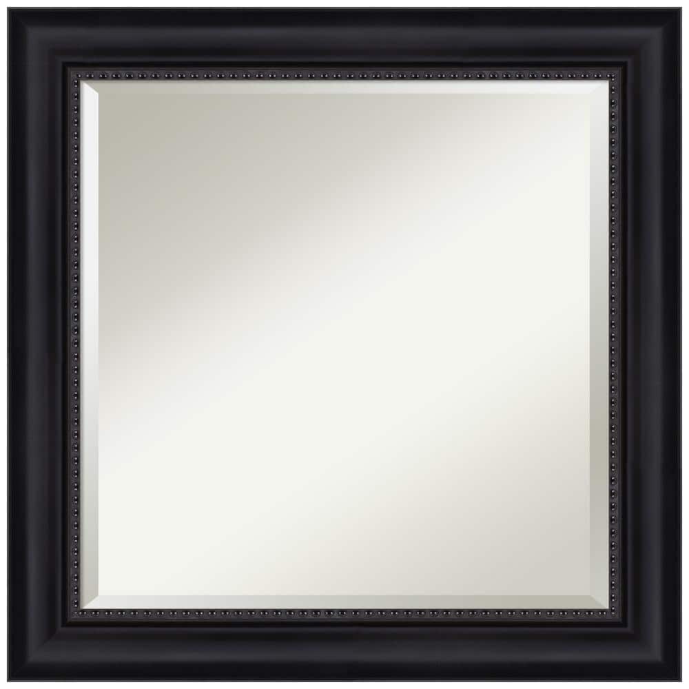 Astor 24 in. x 24 in. Modern Square Framed Black Bathroom Vanity Mirror price history on PriceWatchPro