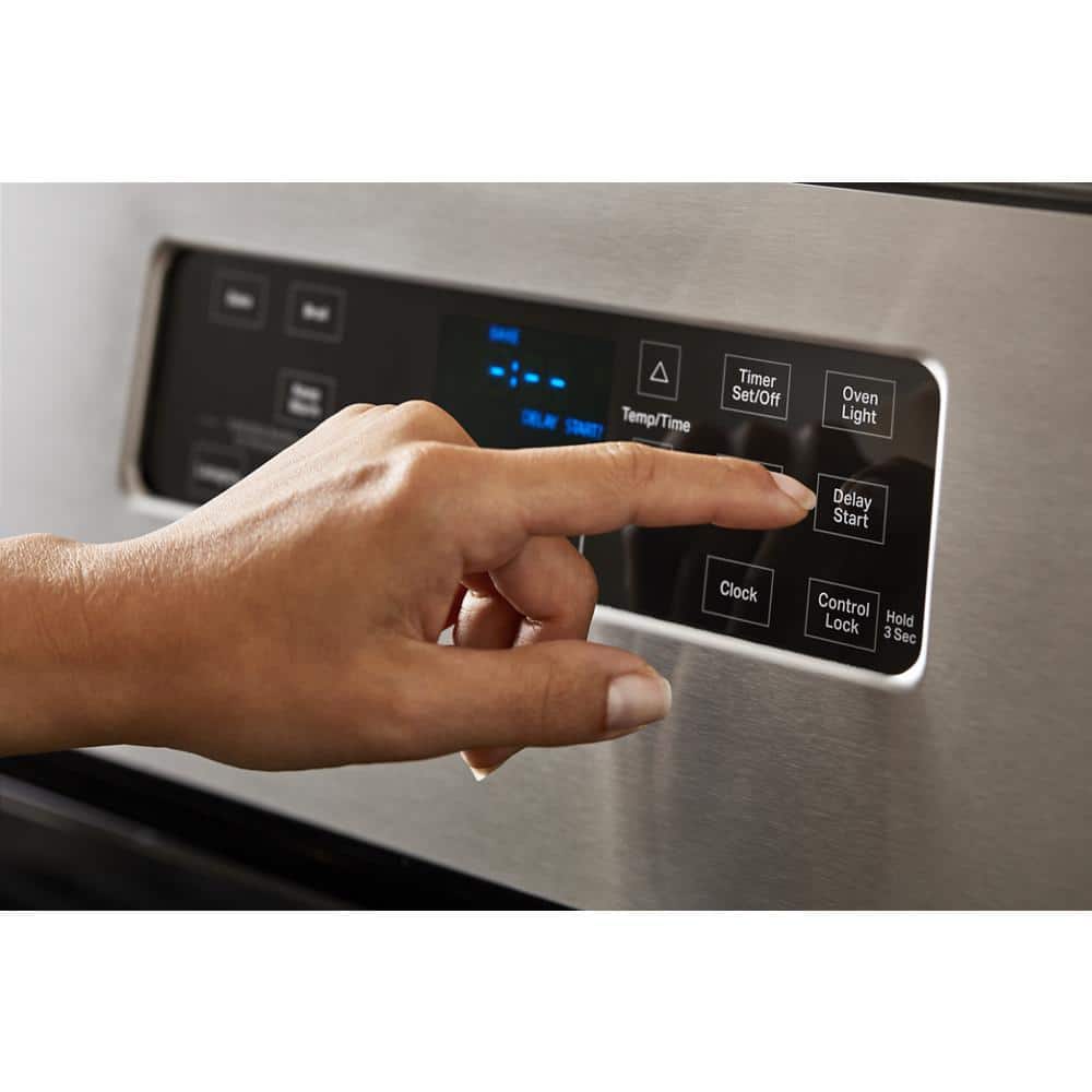 Whirlpool 30" Stainless Steel Freestanding Gas Range with 5 Burners