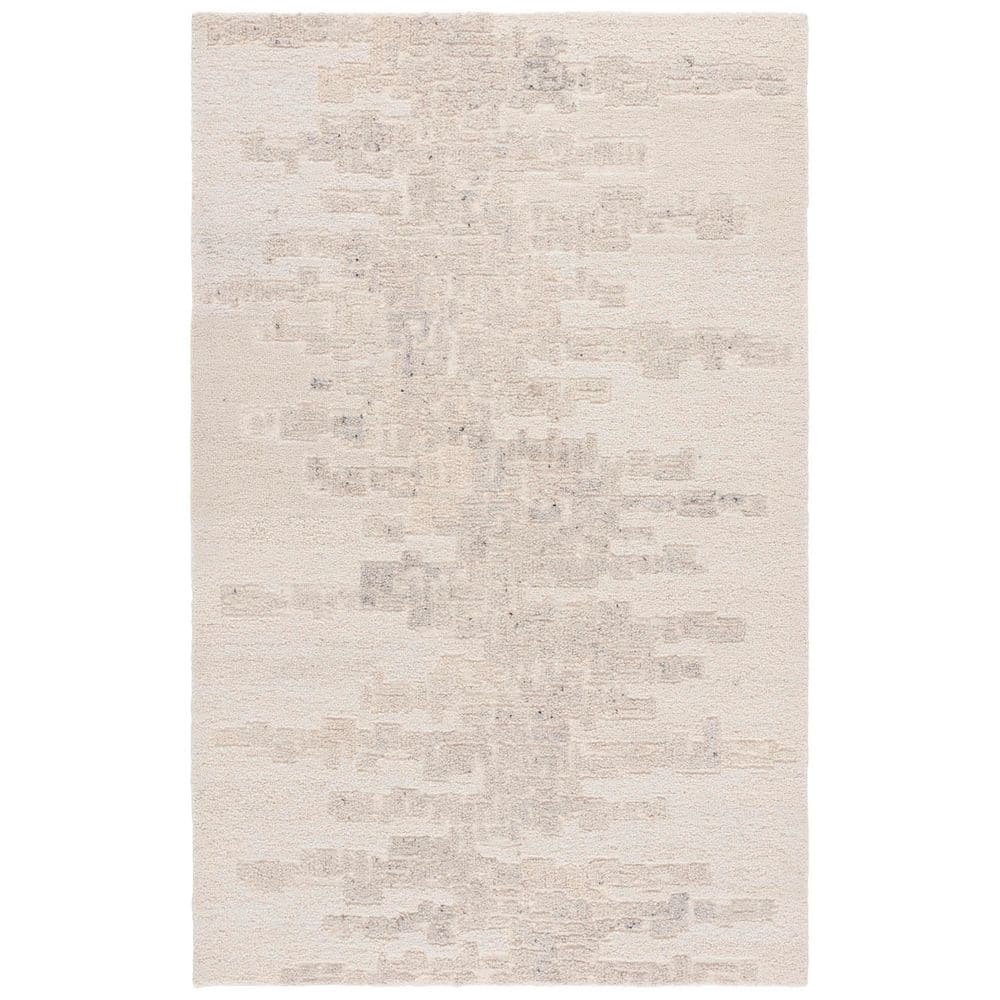 SAFAVIEH Harvest 9 ft. x 12 ft. Ivory/Gray Abstract Geometric Area Rug ...
