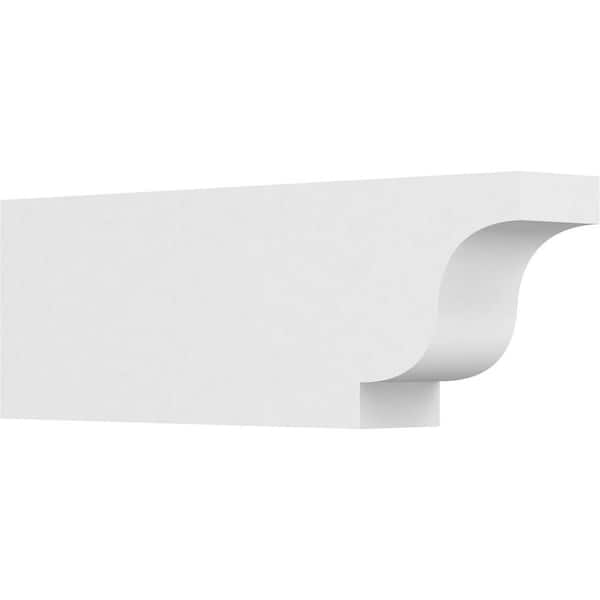 Ekena Millwork 4 in. x 8 in. x 24 in. Standard Newport Architectural Grade PVC Rafter Tail Brace