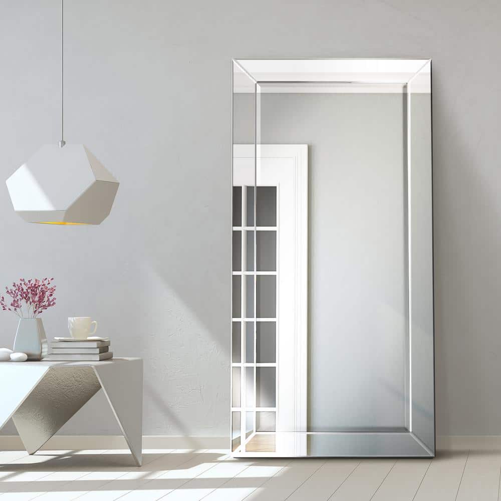Grand Reflection 40x80 Full-Length Wooden Leaner Mirror