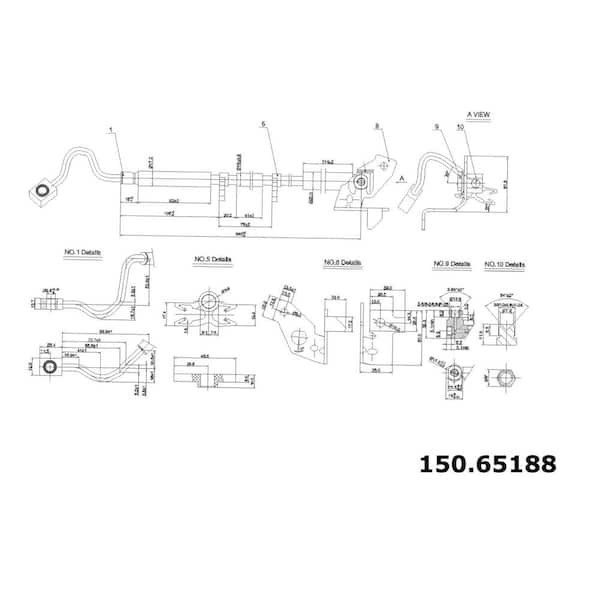 Centric Parts Brake Hydraulic Hose