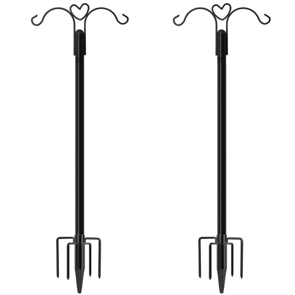 108 in. Black Metal Shepherd Hook (2-Pack) price history on PriceWatchPro