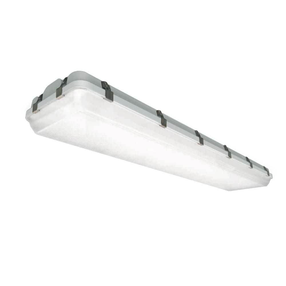 RUN BISON 4FT. White Vapor Tight 200-Watt 32000Lumens Integrated LED ...