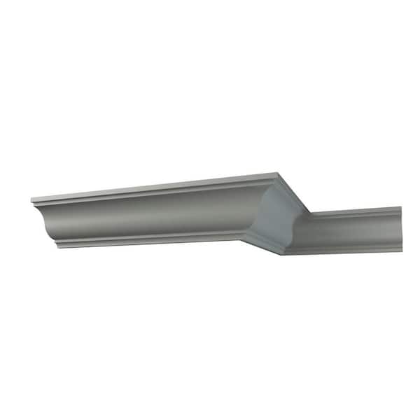 Ekena Millwork Shiloh 2.375 in. D x 2.375 in. W x 12 in. L Polyurethane Crown Moulding Sample
