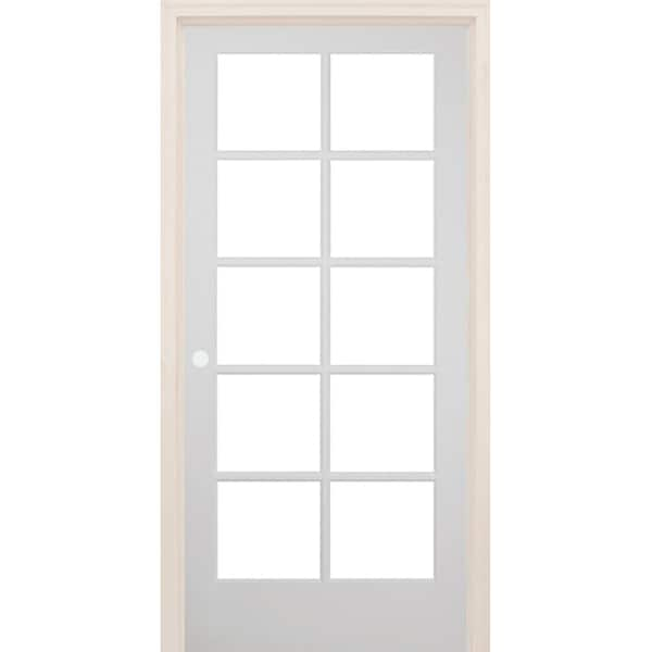 Builders Choice 60 in. x 80 in. 15-Lite Clear Wood Pine Prehung Interior French  Door HDCP151550 - The Home Depot