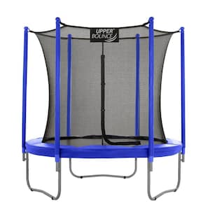 Machrus Upper Bounce 7.5 ft. Round Trampoline Set with Safety Enclosure System Outdoor Trampoline for Kids and Adults