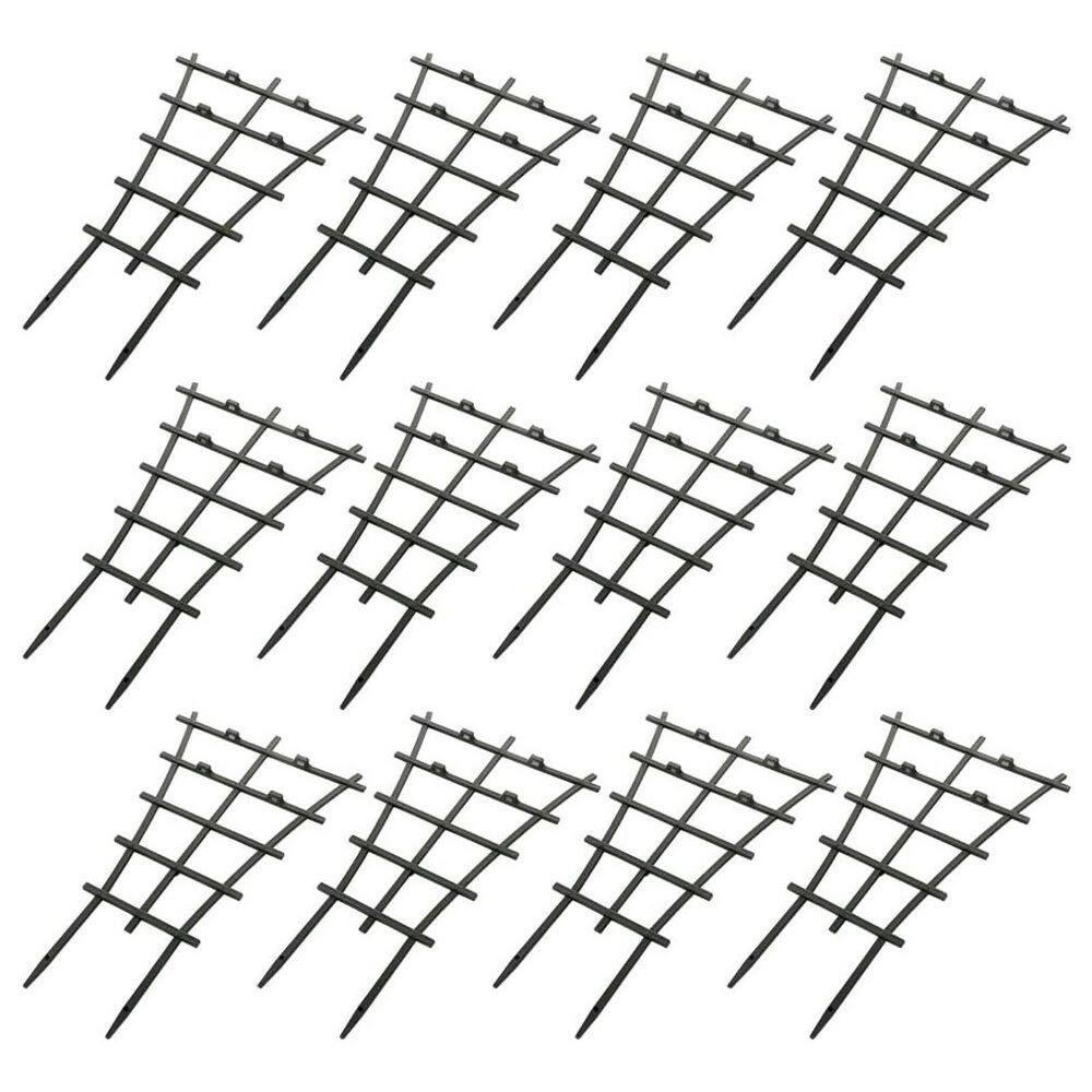 9. 84in Plastic Superimposed Mini Climbing Trellis Garden Green Plant Support Trellis for Potted Vines 12 Pack price history on PriceWatchPro