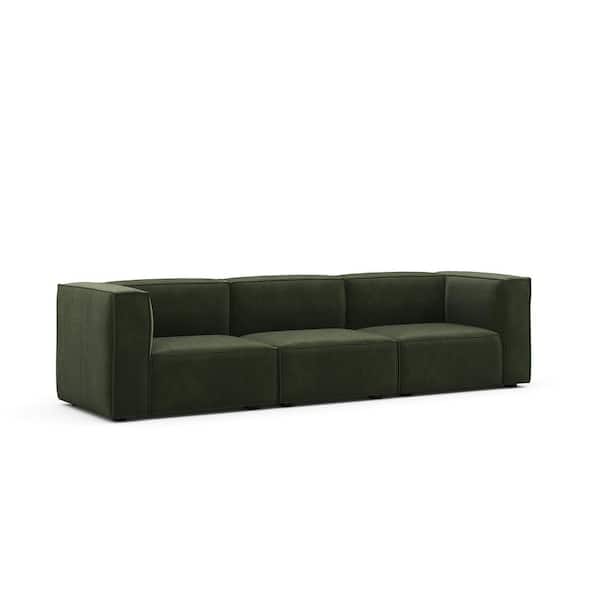 Nyhus Dockson 124 in. Square Armed 3-Piece Fabric Sectional Nyhus Dockson 124 in. Square Armed 3-Piece Fabric Sectional