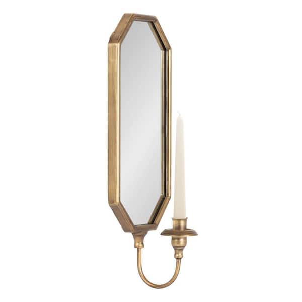 Kate and Laurel Wardelle Gold Metal Wall Sconce
