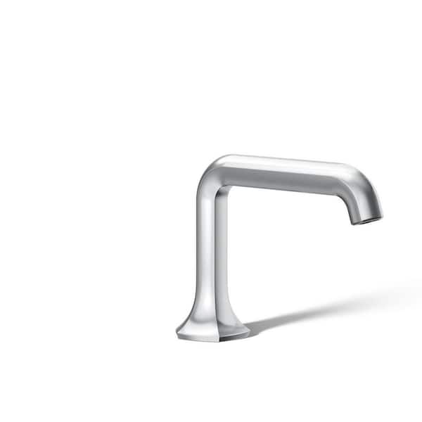 KOHLER Occasion Bathroom Sink Faucet Spout with Straight Design in Polished Chrome
