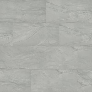 Hillside Gray 12 in. x 24 in. Matte Porcelain Stone Look Floor and Wall Tile (16 sq. ft./Case)