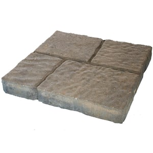 15.75 in. x 15.75 in. x 2 in. Four Cobble Harbor Concrete Step Stone