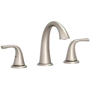 Creswell 8 in. Widespread 2-Handle Bathroom Faucet with Pop-Up Assembly in Brushed Nickel