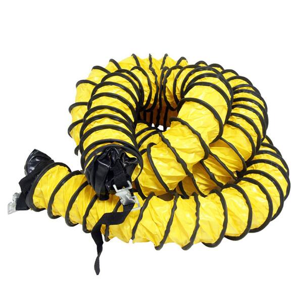 Unbranded 18 in. D x 25 ft. Coil Flexible Ducting Air Ventilator Yellow
