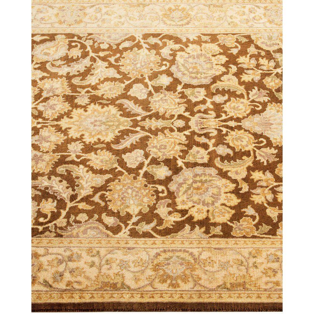 Hand-Knotted Brown Wool Traditional Rectangular Area Rug 3' x 5'
