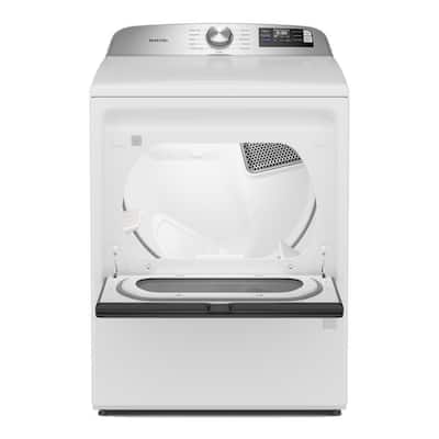 7.4 cu. ft. vented Top Load Gas Dryer in White with Extra Power