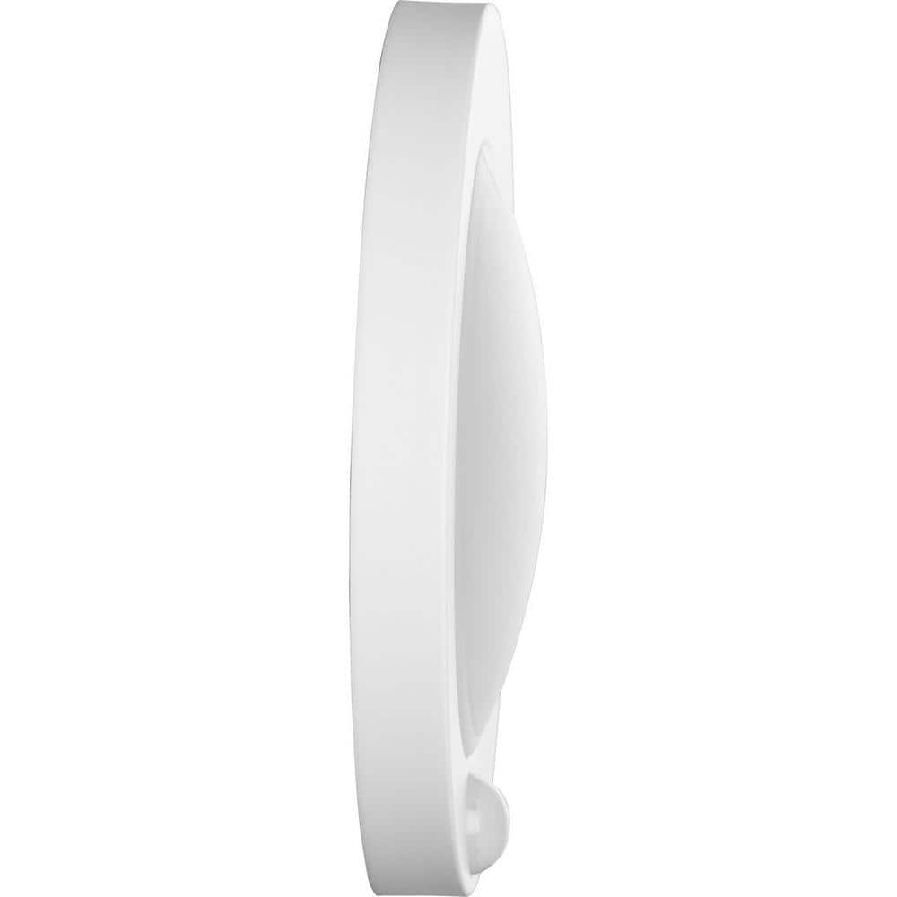 White LED Indoor/Outdoor Drum Flush Mount Light
