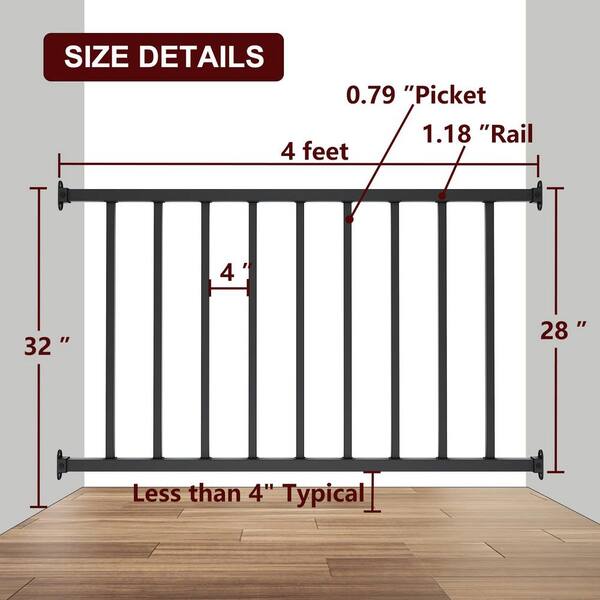 Harmony Railing Metal Rail Bracket for Aluminum Deck Panels, Unfinished, 1-in x 1-in, Compatible with Aluminum Railing Systems