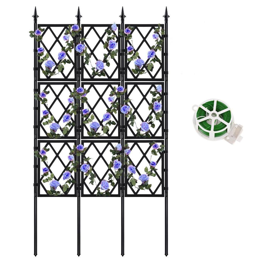 64 in. Garden Trellis Heavy Duty Black 1-Piece price history on PriceWatchPro