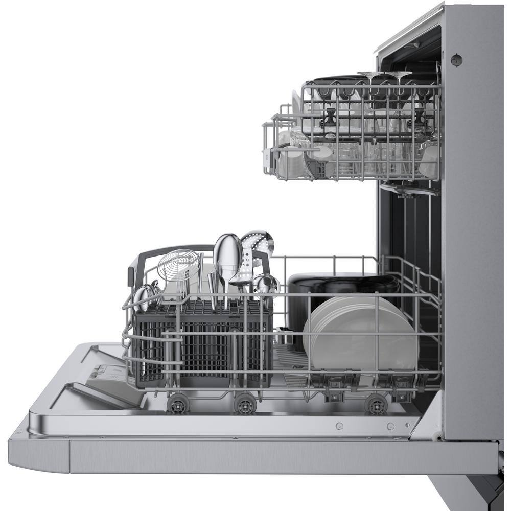 24" Stainless Steel Front Control Smart Built-In Dishwasher