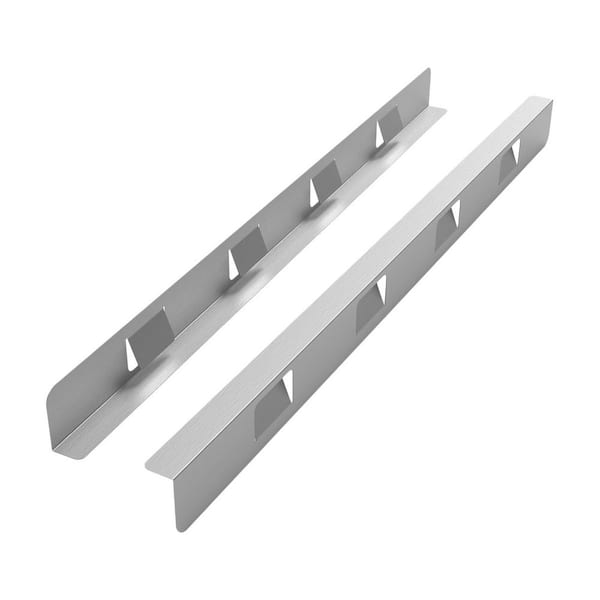 2 Pack Silver Stainless Steel Stove Gap Covers, Stove Gap Filler, Heat-Resistant Oven Side Gap Filler, Between Stove