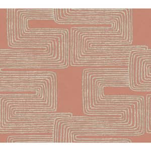Pink and Glint Zulu Thread Textured Non-Pasted Paper Wallpaper