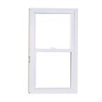 36 in. x 74 in. 50 Series Low-E Argon SC Glass Double Hung White Vinyl Replacement Window, Screen Incl