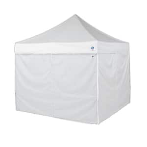 10 ft. White Duralon Sidewalls, Includes 3-Standard and 1-Mid-zip Wall (4-Pack)