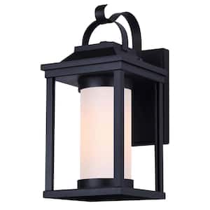 Kora Black Outdoor Hardwired Wall Sconce with No Bulb Included