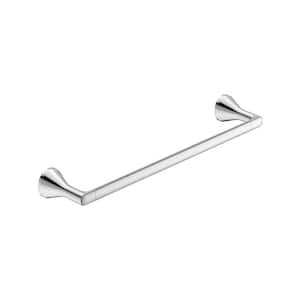 Aspirations 18 in. Wall Mounted Towel Bar in Polished Chrome