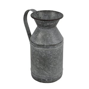 Metal Gray Decorative Water Jug