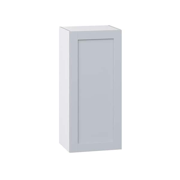 J COLLECTION Cumberland Light Gray Shaker Assembled Wall Kitchen Cabinet (9 in. W x 30 in. H x 14 in. D)