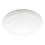 9 in. 3000K CCT Soft White Integrated LED Recessed Light White Trim Surface Mount 1200 Lumens