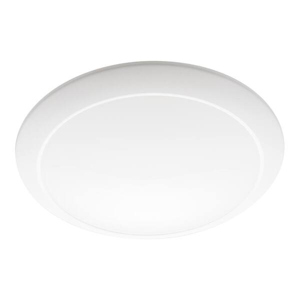 HALO 9 in. 3000K CCT Soft White Integrated LED Recessed Light White Trim Surface Mount 1200 Lumens