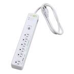 15-Amp WiOn Indoor Plug-In Wi-Fi Wireless Smart Switch Surge Protector 6-Outlet Timer with Energy Usage Monitor, White
