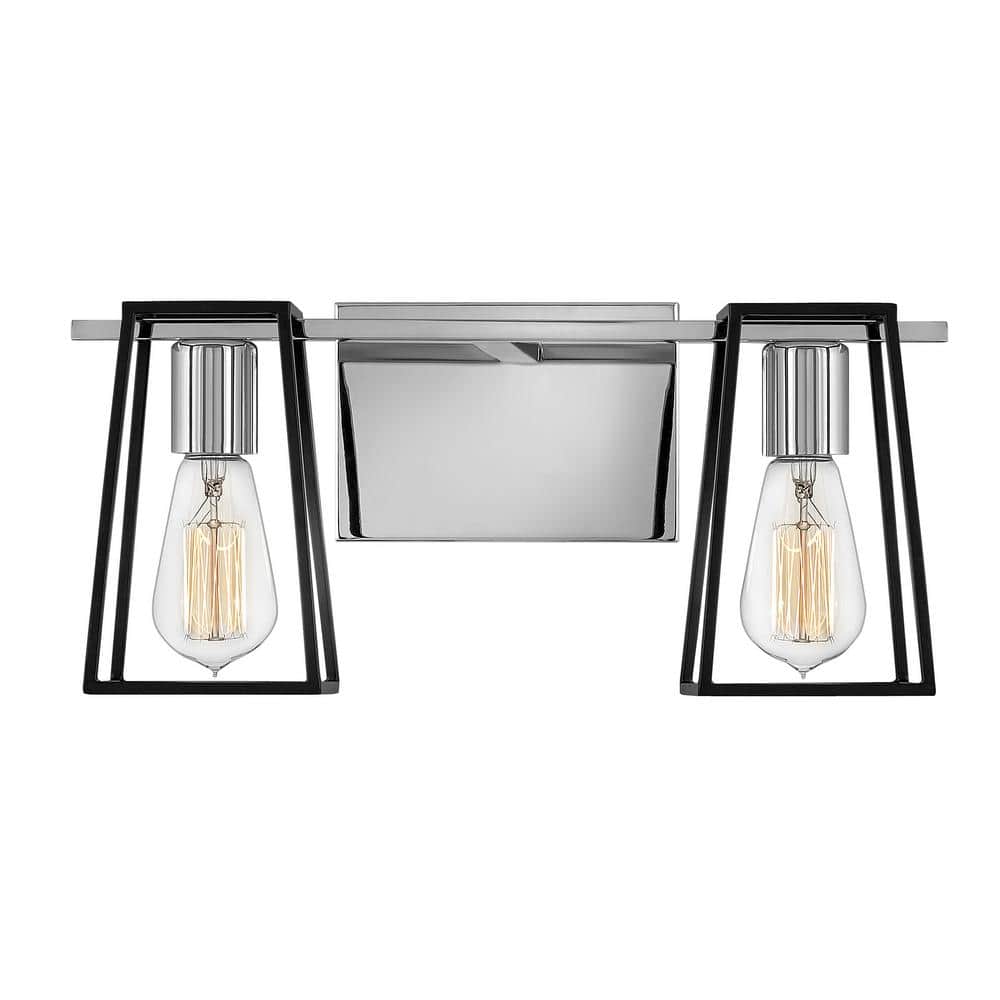 Filmore 16'' Chrome Industrial 2-Light Bath Vanity