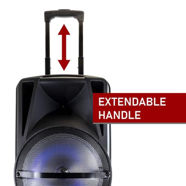 MOOVING LIGHT & SOUND - Pack Karaoké Enceinte Bluetooth Portable