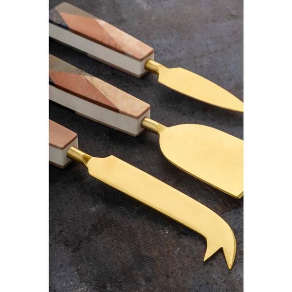 Zodax Marble Set of 3 Cheese Knives