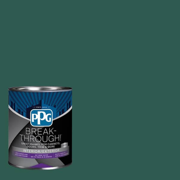 1 qt. PPG1143-7 Holly Leaf Semi-Gloss Door, Trim & Cabinet Paint