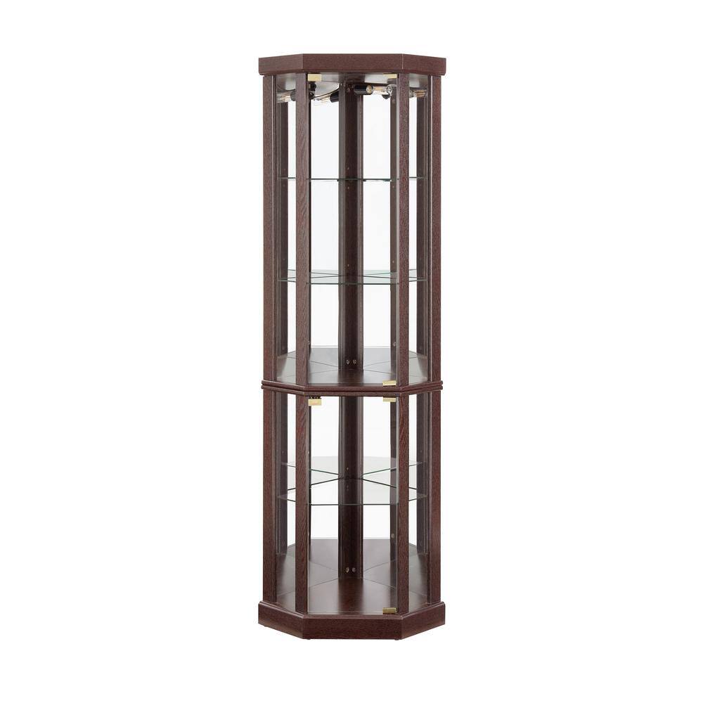 16.5 in. W x 16.5 in. D x 69.85 in. H Bathroom Brown Linen Cabinet price history on PriceWatchPro