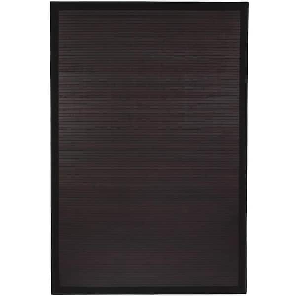 5 ft. x 8 ft. Dark Mocha Bamboo Area Rug