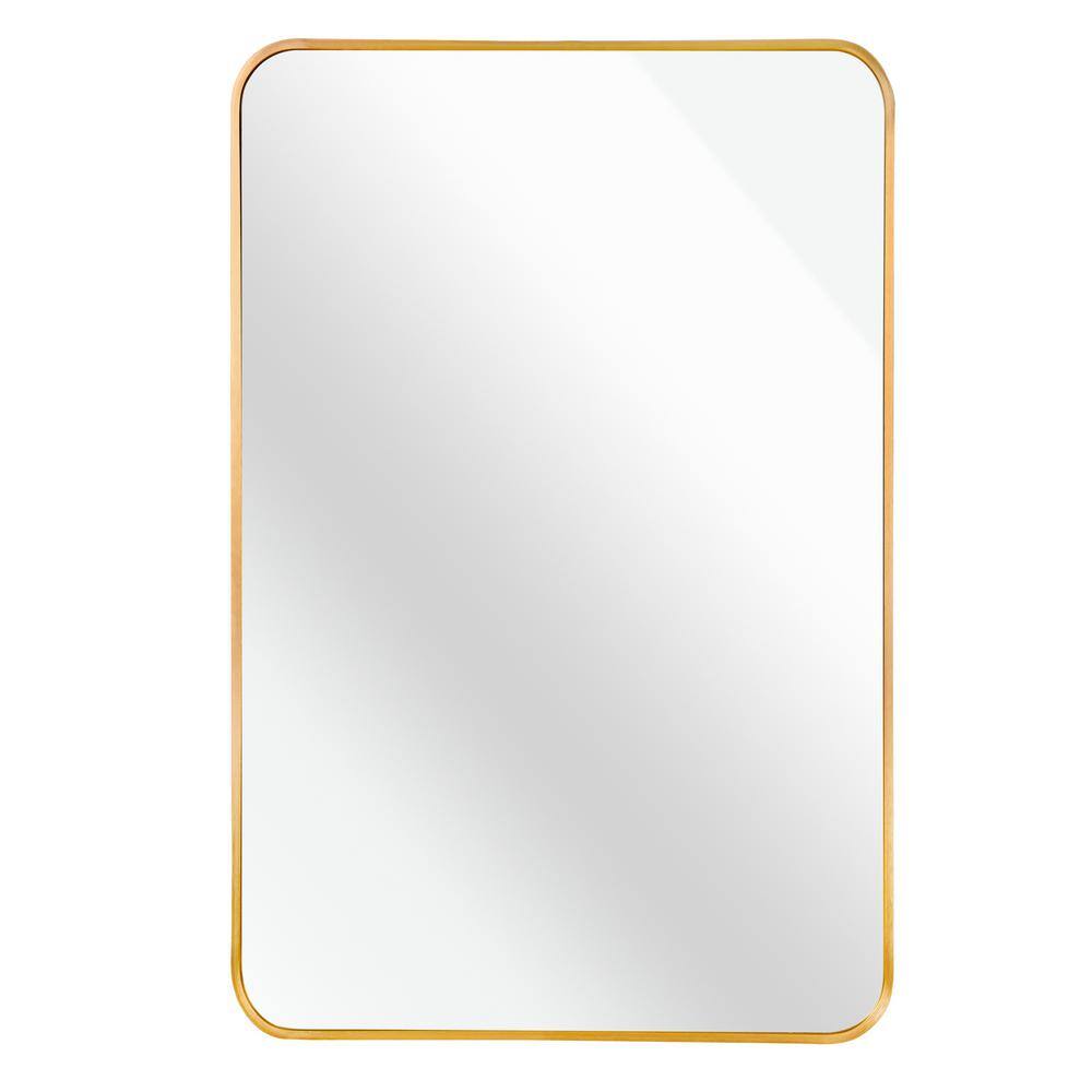 24 in. W x 36 in. H Rectangular Aluminium Alloy Framed Wall Bathroom Vanity
