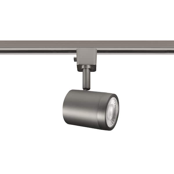 Charge Brushed Nickel 5CCT Integrated LED Ceiling Hardwired Fixed Track Cylinder Head, H Track (6-Pack)