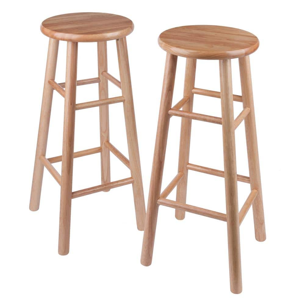 Winsome Wood Tabby 30 in. Natural Bar Stools (Set of 2)-81780 - The ...