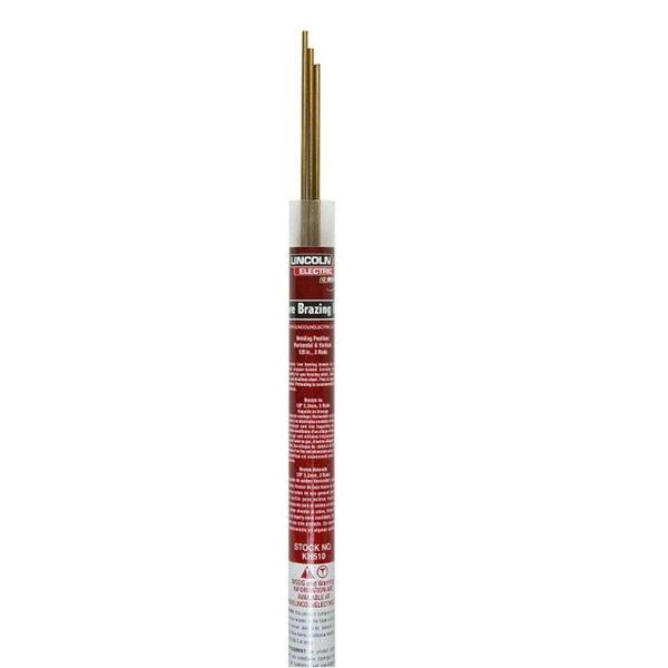 Lincoln Electric 1/8 in. x 36 in. Bare Brass Brazing Rod