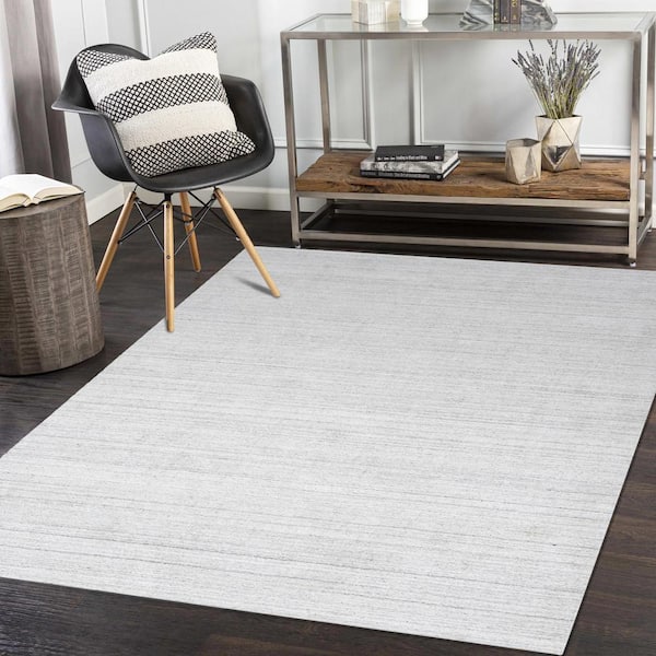 Ronin Ivory Tufted Non-Slip Area Rug, 5x7, Neutral, Sold by at Home