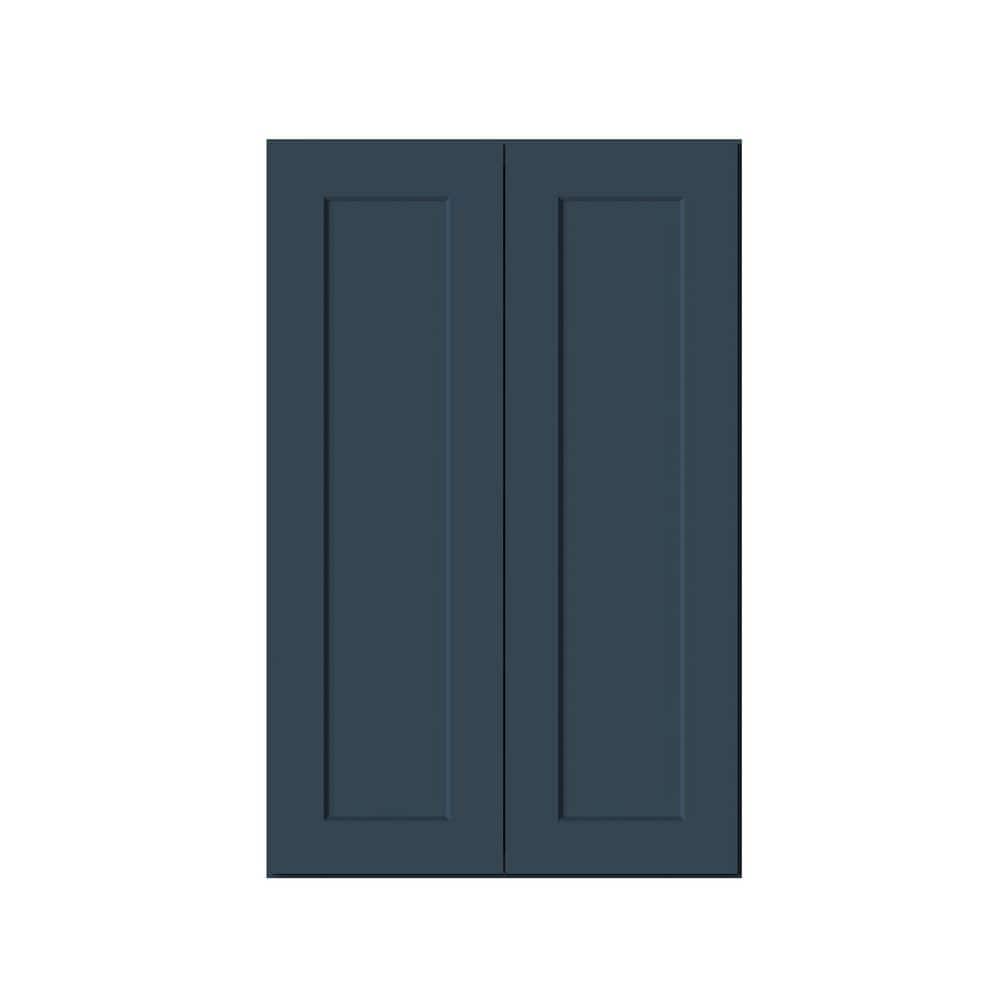 27 in. W x 12 in. D x 42 in. H Ready to Assemble Solid Wood Frame Shaker Standard Wall Kitchen Cabinet in Cyber Grey price history on PriceWatchPro