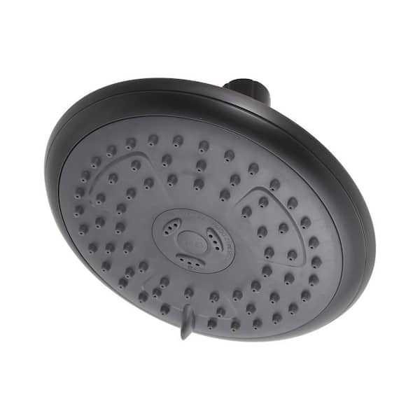 1-Spray 6.1 in. Single Wall Mount Fixed Shower Head in Oil Rubbed Bronze 1-Spray 6.1 in. Single Wall Mount Fixed Shower Head in Oil Rubbed Bronze