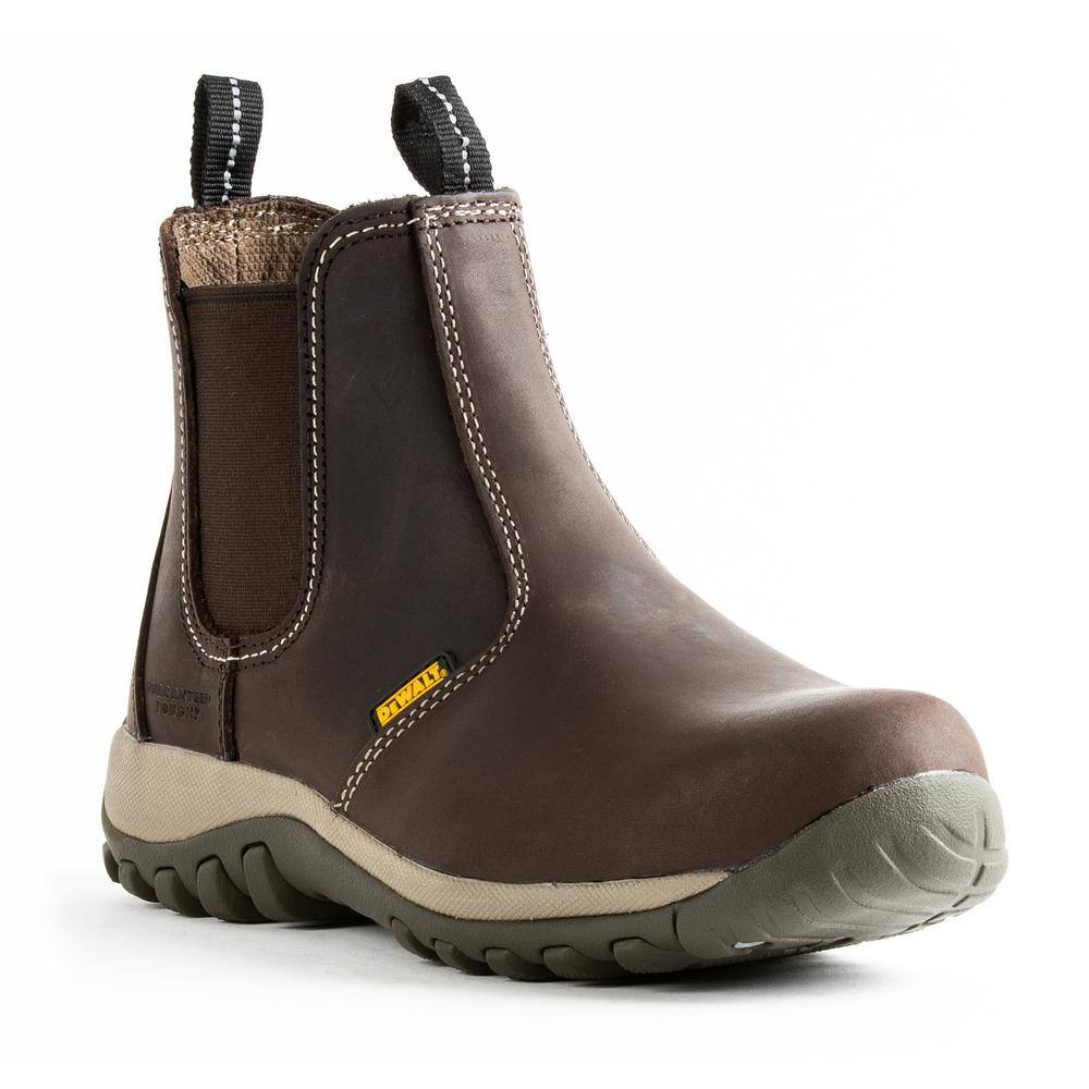 DEWALT Men's Level 6 in. Work Boots - Steel Toe - Brown (9.5)M ...